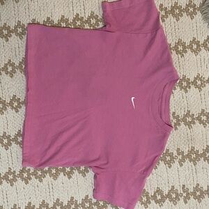 Nike Pink Cropped Tee – “Loose Fit”
